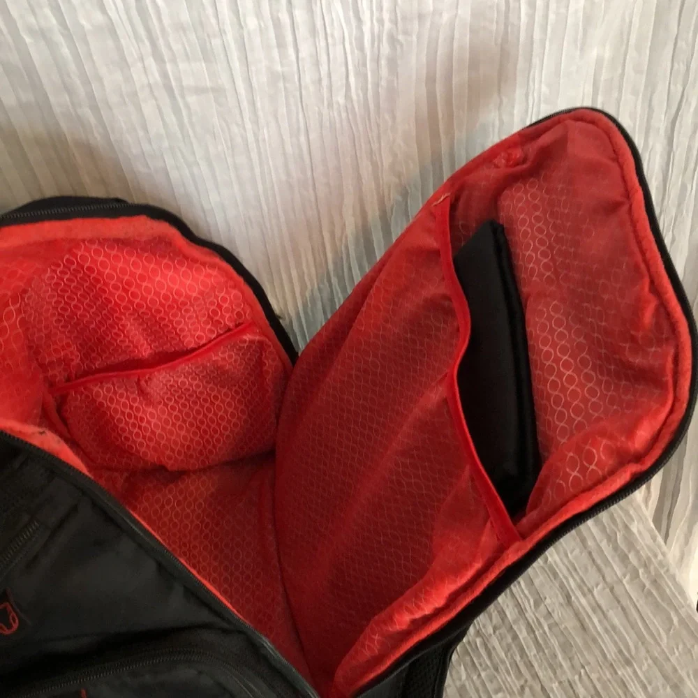 FISHER PRICE Fast Finder XL baby diaper bag travel backpack w/labeled se…